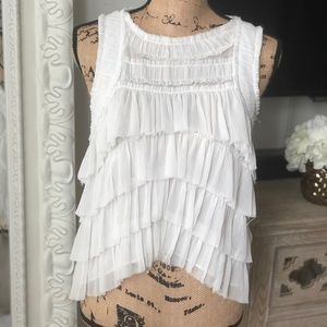 Soft And breezy white Bebe top